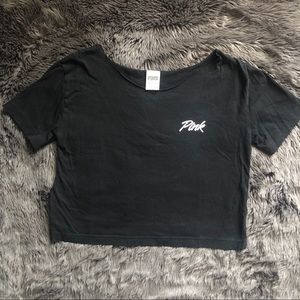 Pink by VS cropped tee